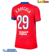 Paris Saint-Germain Bradley Barcola #29 Replica Third Shirt Ladies 2025-26 Short Sleeve